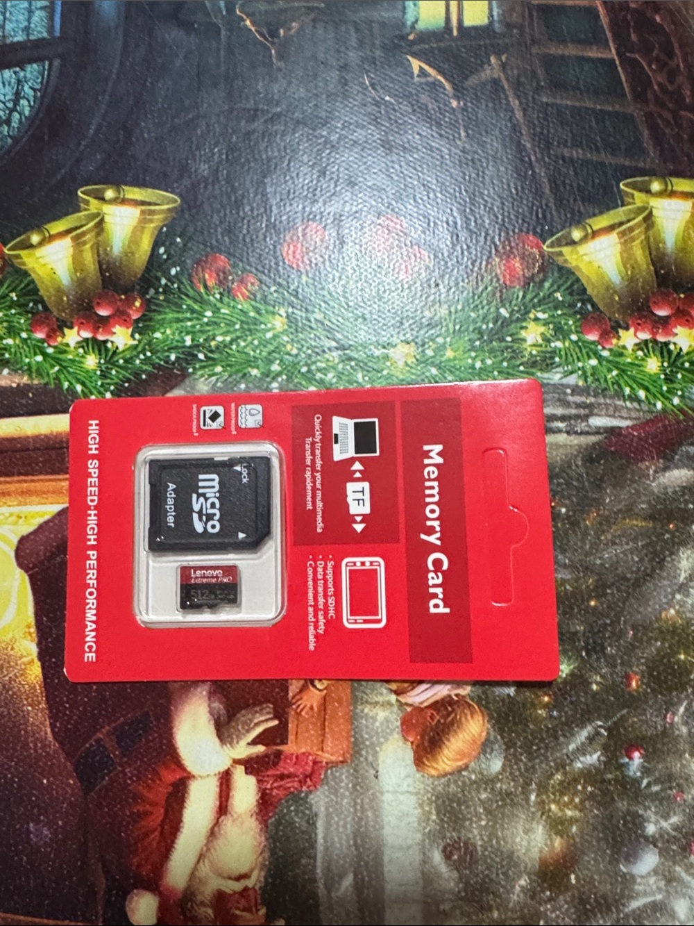 Lenovo Red microSD Card with Adapter - 32GB